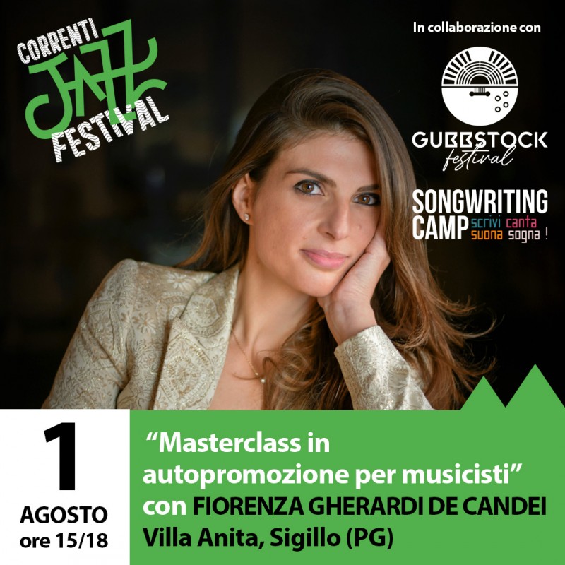 Una Masterclass per autopromuoversi nell’industria musicale al Correnti Jazz Festival con Fiorenza Gherardi De Candei